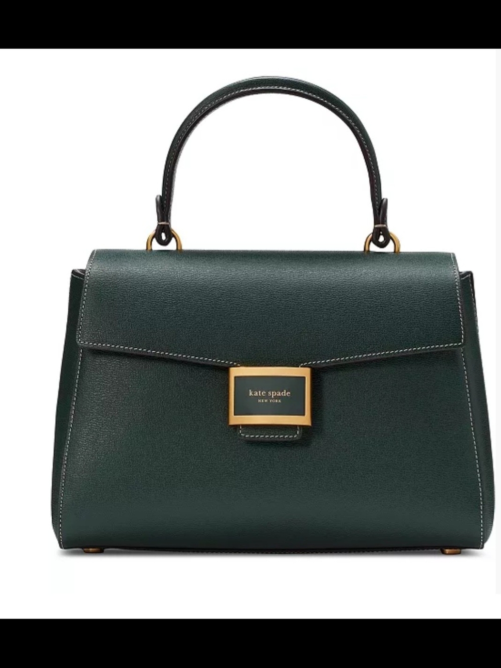 NWT kate spade Dark Green Leather Satchel Out Of Stock Everywhere Else!